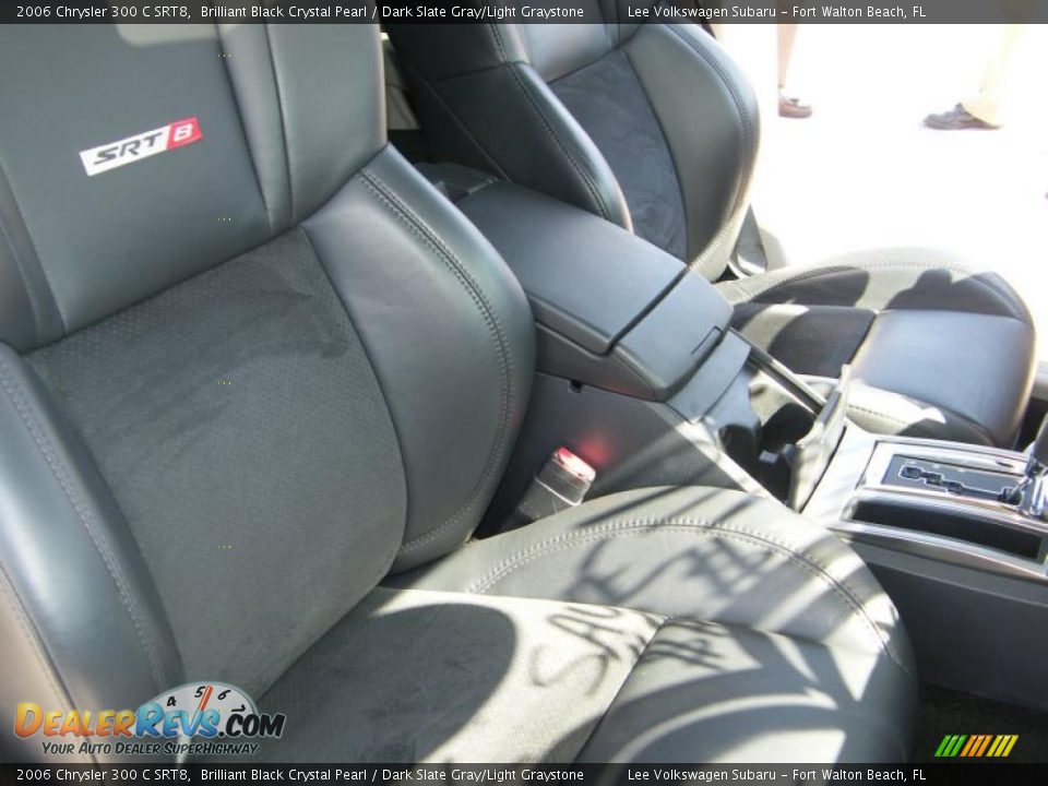 2006 Chrysler 300 C SRT8 Brilliant Black Crystal Pearl / Dark Slate Gray/Light Graystone Photo #28