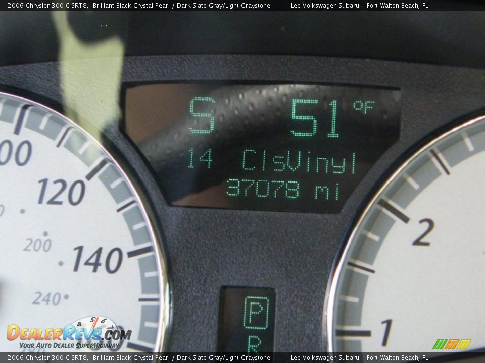 2006 Chrysler 300 C SRT8 Brilliant Black Crystal Pearl / Dark Slate Gray/Light Graystone Photo #31