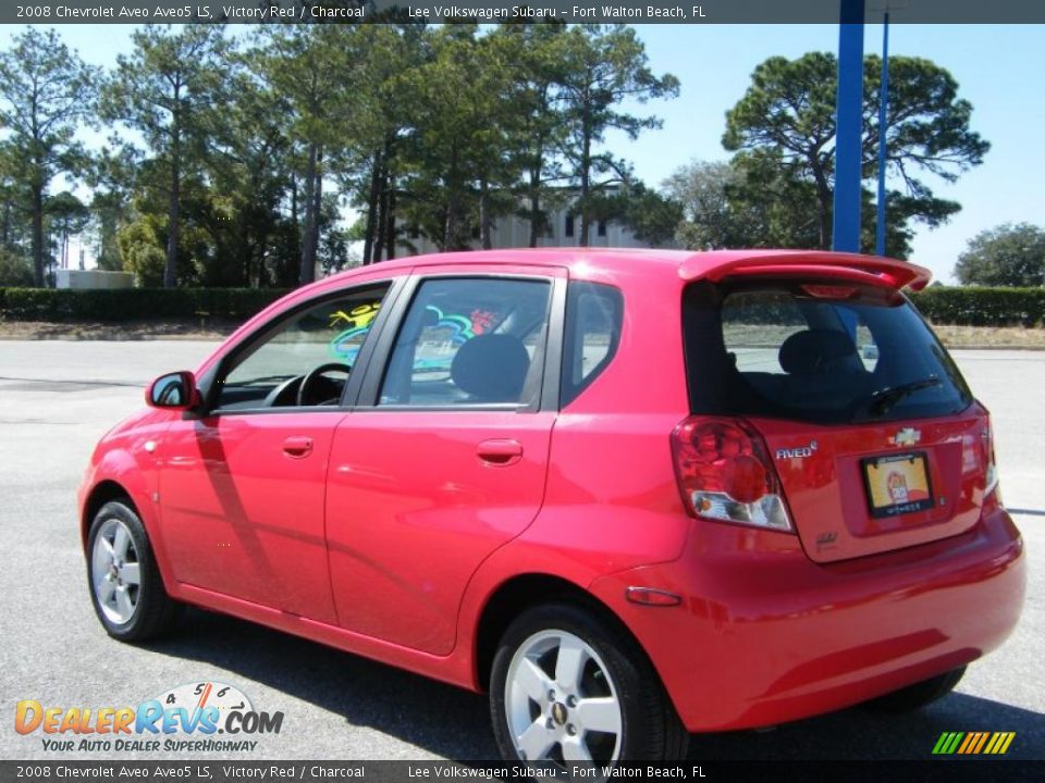 2008 Chevrolet Aveo Aveo5 LS Victory Red / Charcoal Photo #3