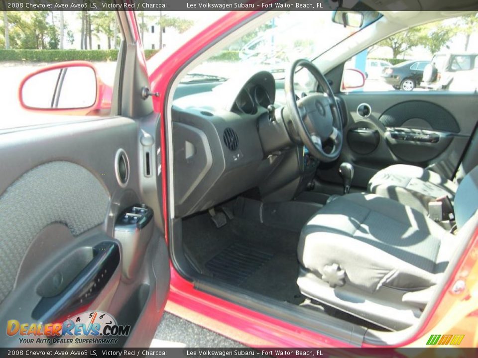 2008 Chevrolet Aveo Aveo5 LS Victory Red / Charcoal Photo #13