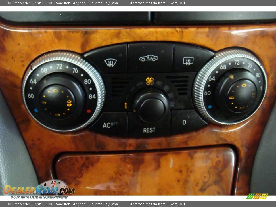 2003 Mercedes-Benz SL 500 Roadster Aegean Blue Metallic / Java Photo #18