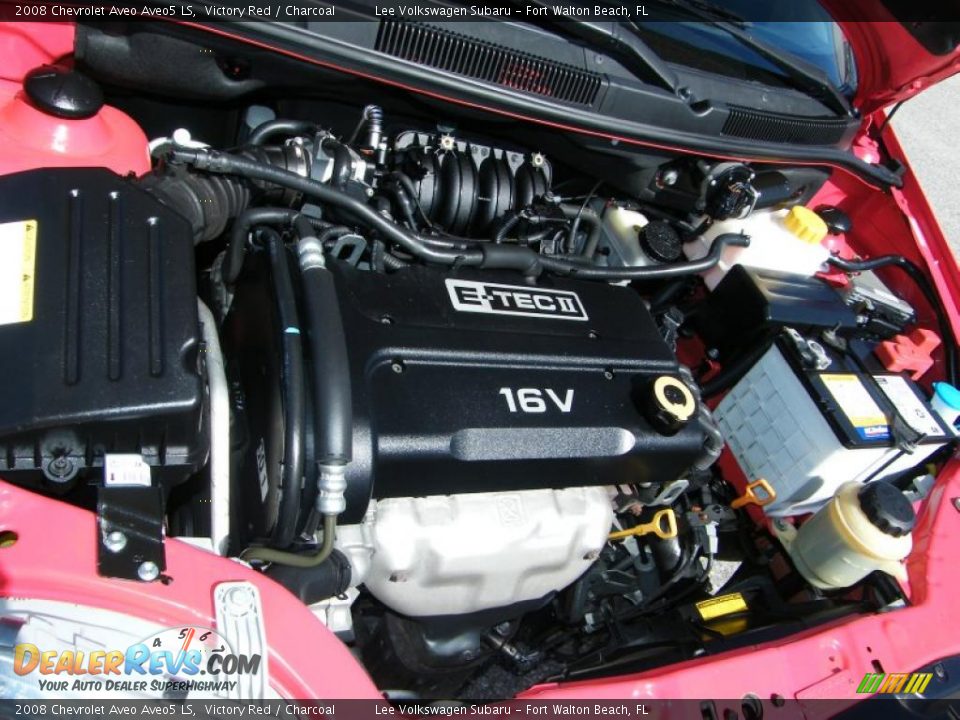 2008 Chevrolet Aveo Aveo5 LS Victory Red / Charcoal Photo #27