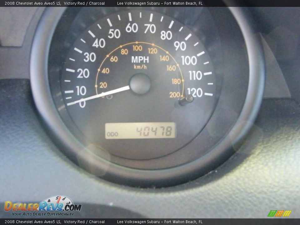 2008 Chevrolet Aveo Aveo5 LS Victory Red / Charcoal Photo #28