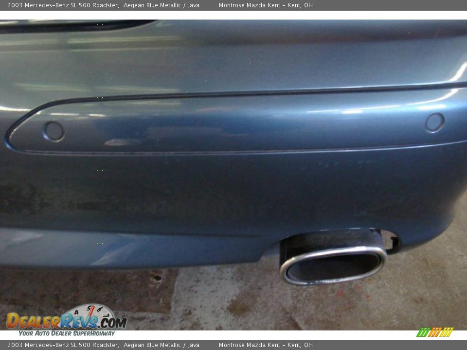 2003 Mercedes-Benz SL 500 Roadster Aegean Blue Metallic / Java Photo #33