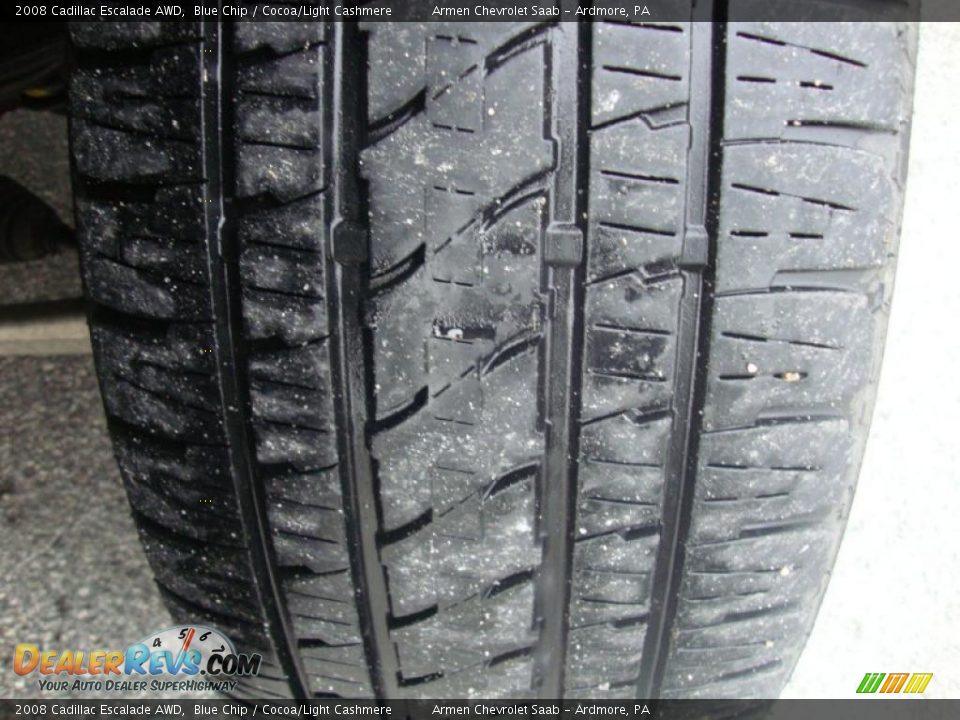 2008 Cadillac Escalade AWD Blue Chip / Cocoa/Light Cashmere Photo #29