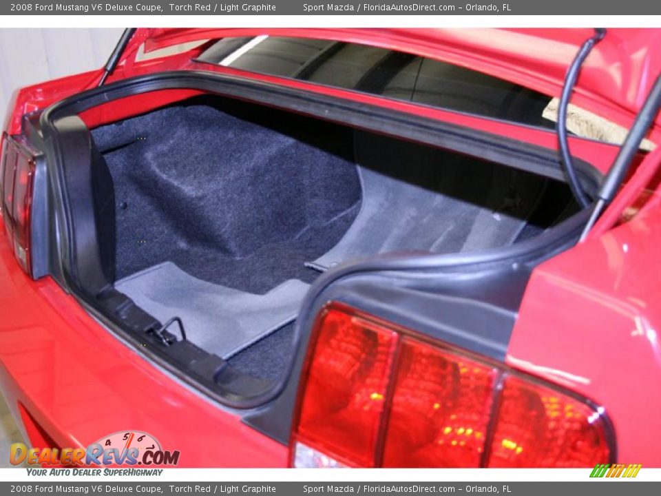 2008 Ford Mustang V6 Deluxe Coupe Torch Red / Light Graphite Photo #11