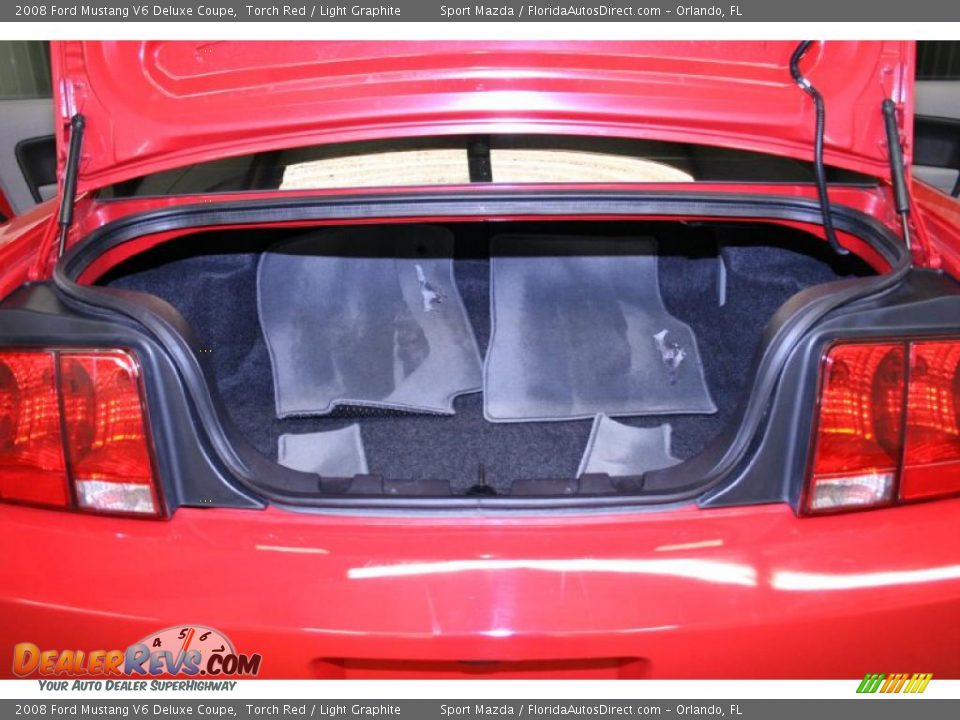 2008 Ford Mustang V6 Deluxe Coupe Torch Red / Light Graphite Photo #12