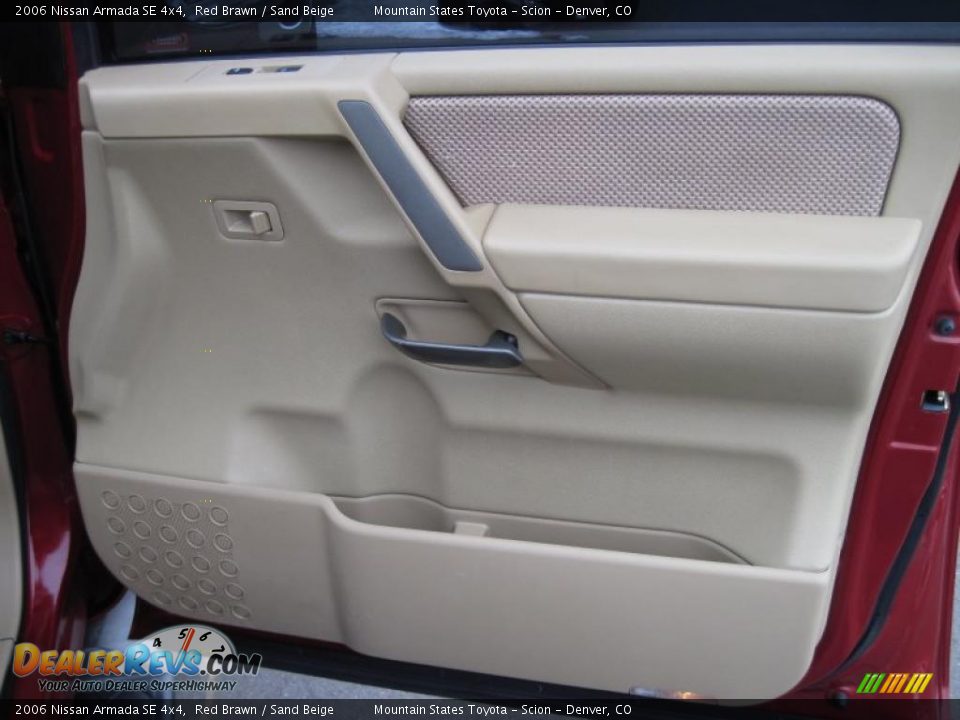 2006 Nissan Armada SE 4x4 Red Brawn / Sand Beige Photo #8