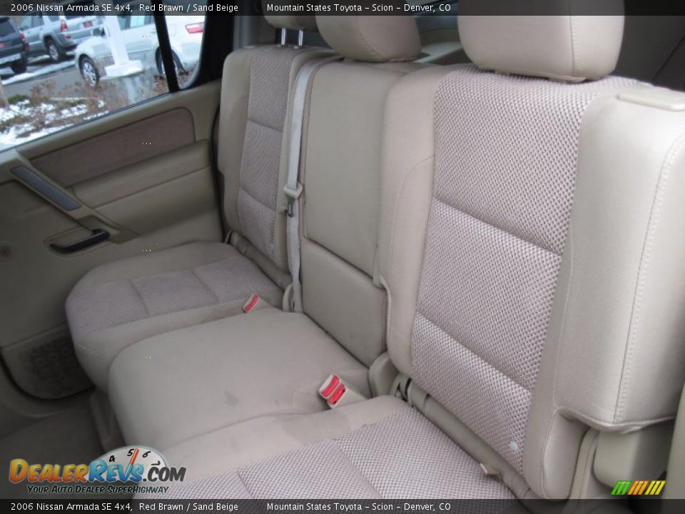 2006 Nissan Armada SE 4x4 Red Brawn / Sand Beige Photo #13