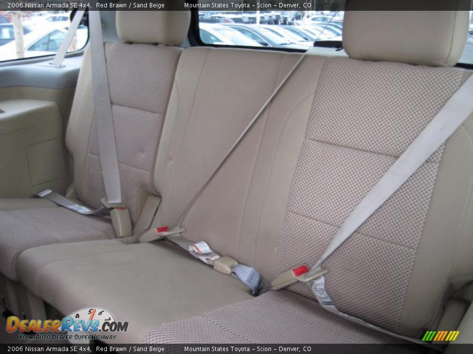 2006 Nissan Armada SE 4x4 Red Brawn / Sand Beige Photo #14
