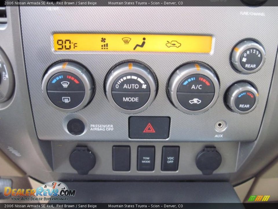 2006 Nissan Armada SE 4x4 Red Brawn / Sand Beige Photo #18
