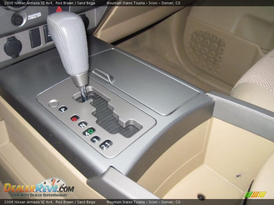 2006 Nissan Armada SE 4x4 Red Brawn / Sand Beige Photo #19