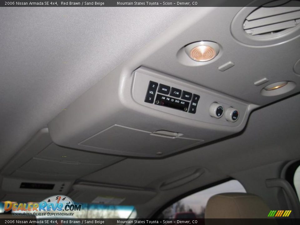 2006 Nissan Armada SE 4x4 Red Brawn / Sand Beige Photo #22