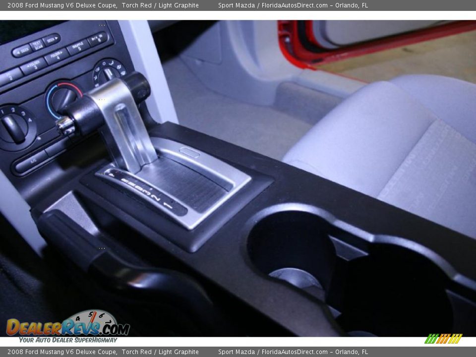 2008 Ford Mustang V6 Deluxe Coupe Torch Red / Light Graphite Photo #34