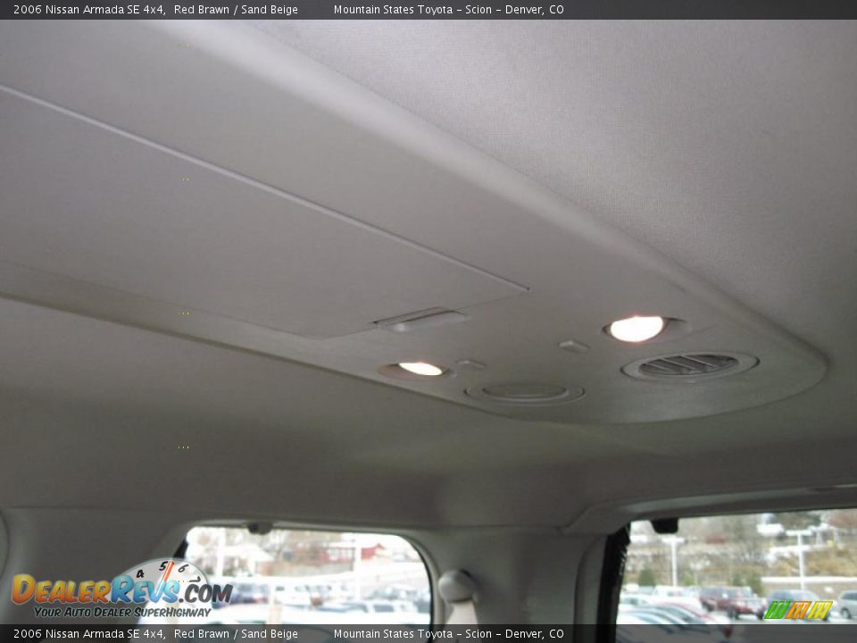 2006 Nissan Armada SE 4x4 Red Brawn / Sand Beige Photo #23