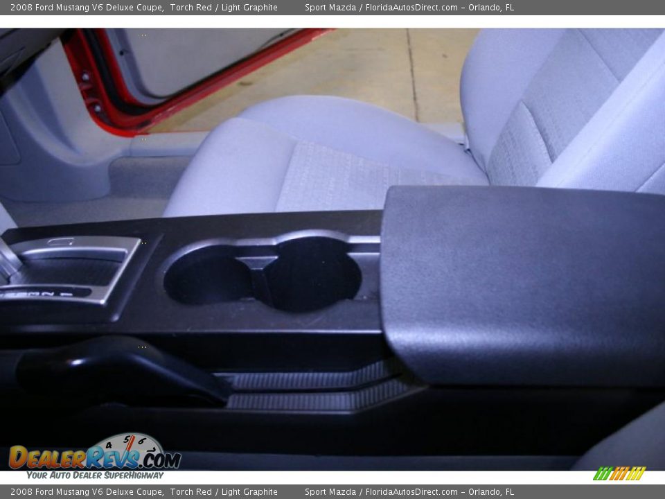 2008 Ford Mustang V6 Deluxe Coupe Torch Red / Light Graphite Photo #35