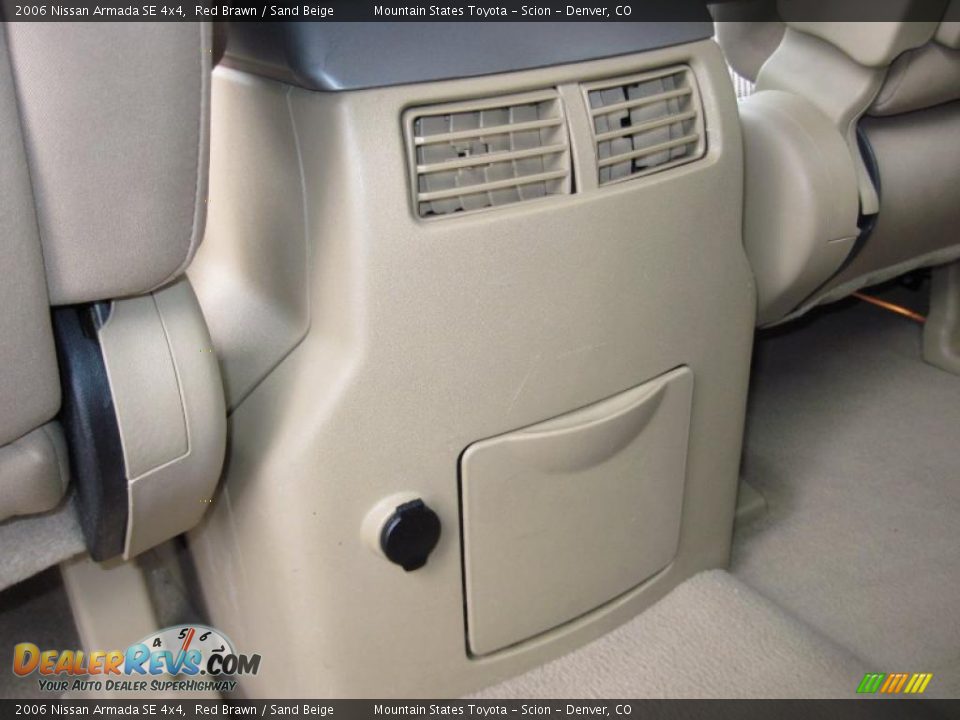 2006 Nissan Armada SE 4x4 Red Brawn / Sand Beige Photo #24