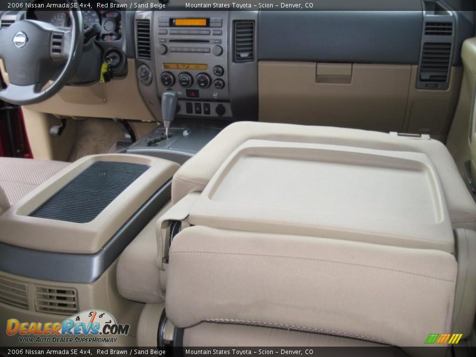 2006 Nissan Armada SE 4x4 Red Brawn / Sand Beige Photo #25