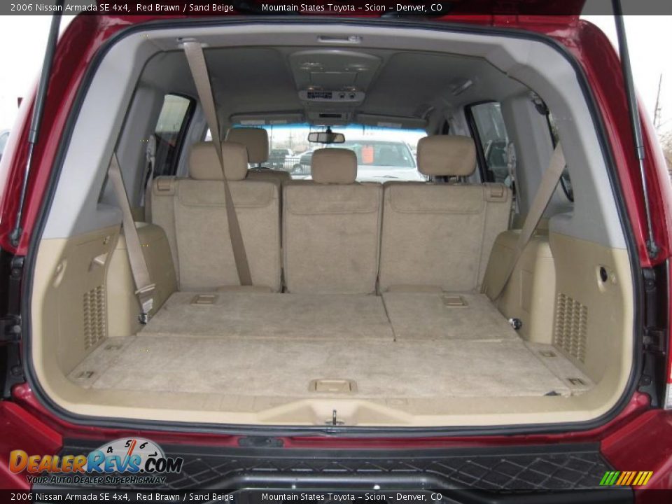 2006 Nissan Armada SE 4x4 Red Brawn / Sand Beige Photo #27