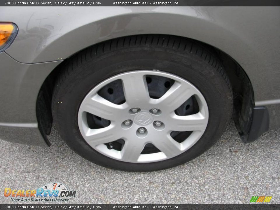 2008 Honda Civic LX Sedan Galaxy Gray Metallic / Gray Photo #10