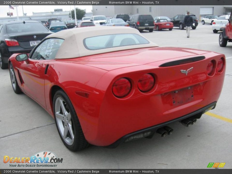 2006 Chevrolet Corvette Convertible Victory Red / Cashmere Beige Photo #2