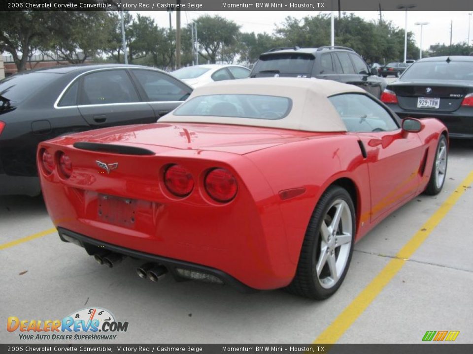 2006 Chevrolet Corvette Convertible Victory Red / Cashmere Beige Photo #3