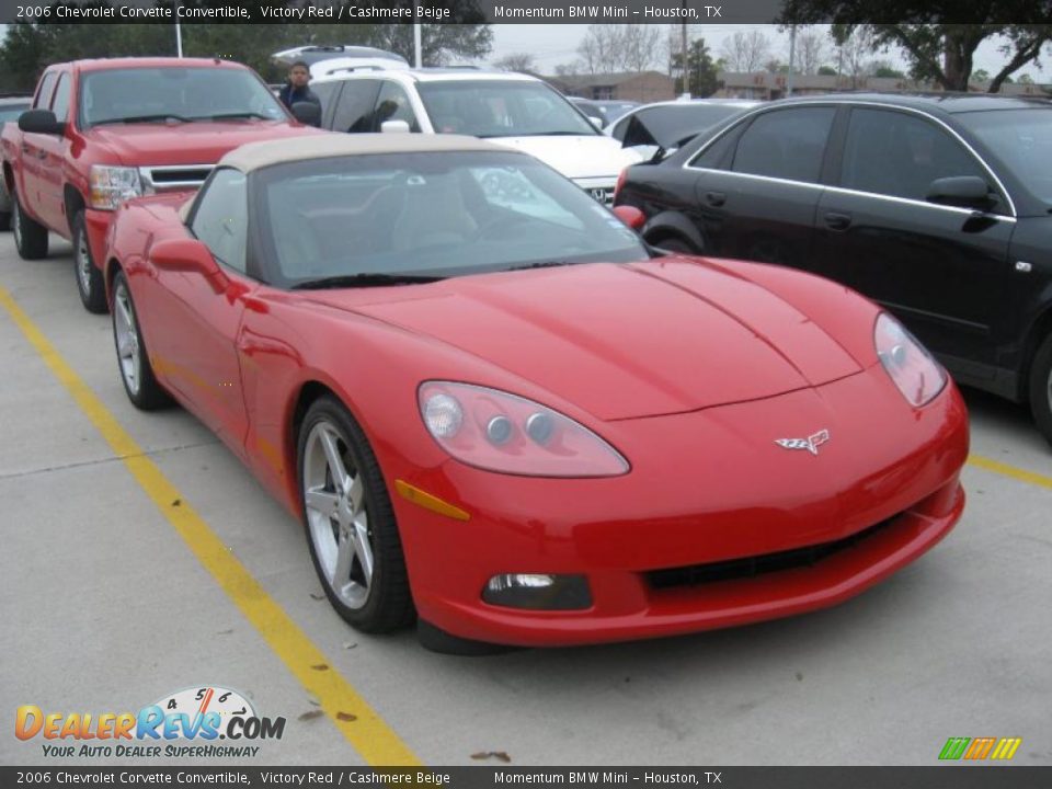 2006 Chevrolet Corvette Convertible Victory Red / Cashmere Beige Photo #4