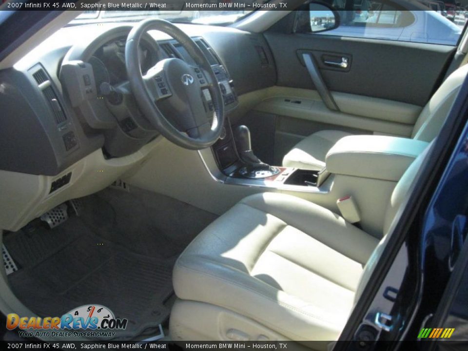 2007 Infiniti FX 45 AWD Sapphire Blue Metallic / Wheat Photo #2