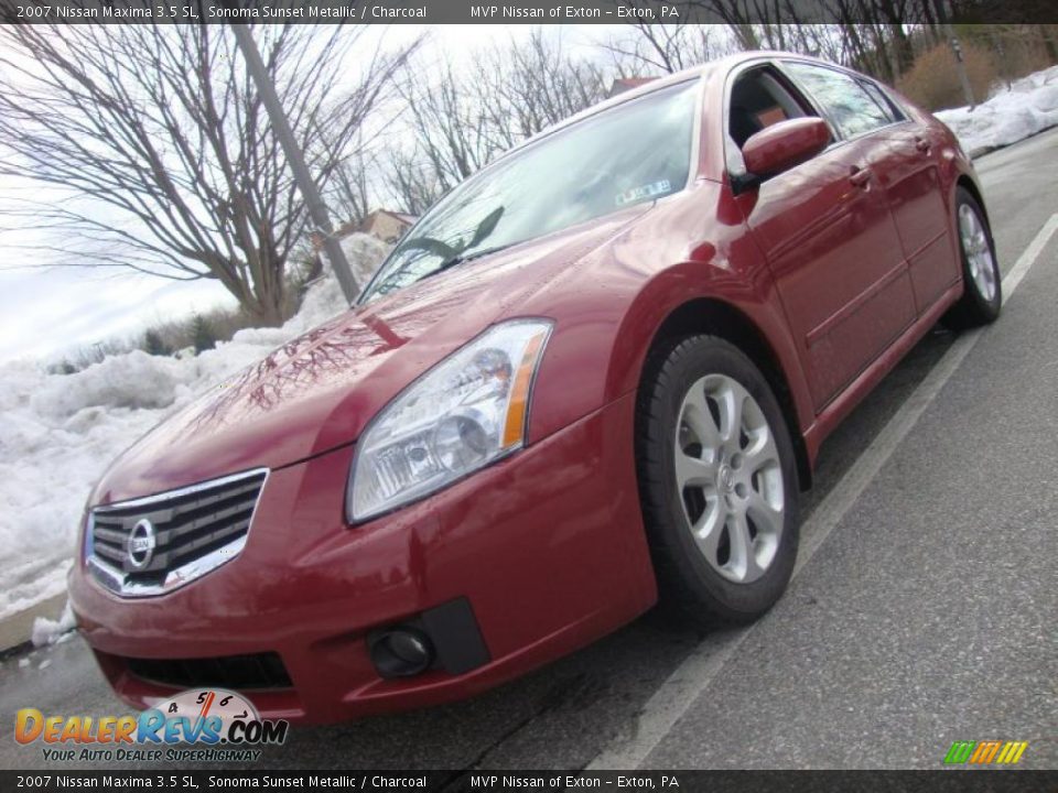 2007 Nissan Maxima 3.5 SL Sonoma Sunset Metallic / Charcoal Photo #1