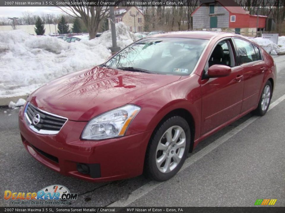 2007 Nissan Maxima 3.5 SL Sonoma Sunset Metallic / Charcoal Photo #2