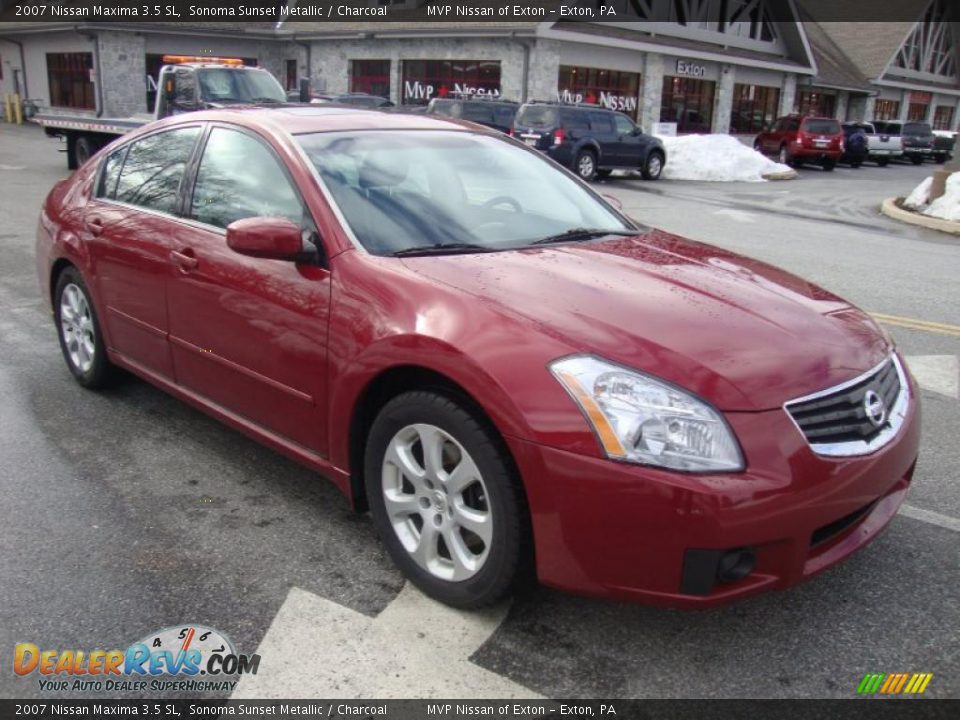 2007 Nissan Maxima 3.5 SL Sonoma Sunset Metallic / Charcoal Photo #4