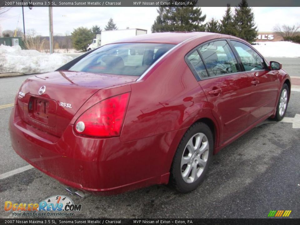 2007 Nissan Maxima 3.5 SL Sonoma Sunset Metallic / Charcoal Photo #6