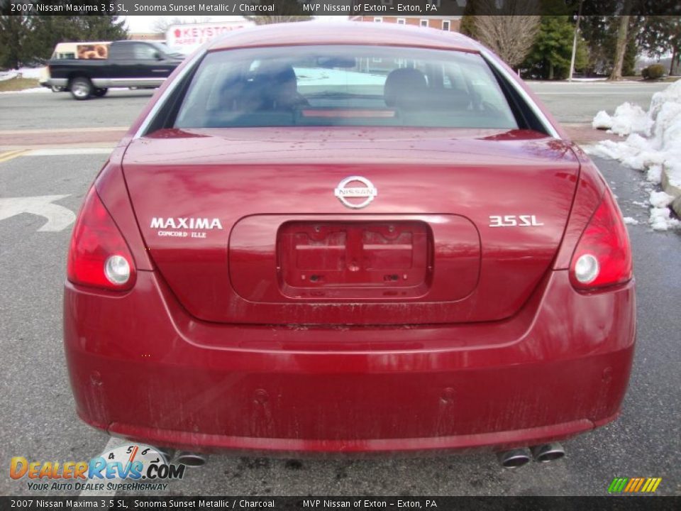 2007 Nissan Maxima 3.5 SL Sonoma Sunset Metallic / Charcoal Photo #7