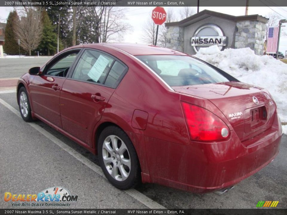 2007 Nissan Maxima 3.5 SL Sonoma Sunset Metallic / Charcoal Photo #8
