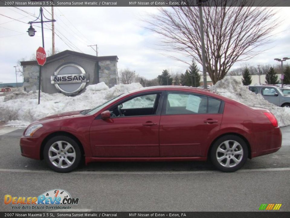 2007 Nissan Maxima 3.5 SL Sonoma Sunset Metallic / Charcoal Photo #9