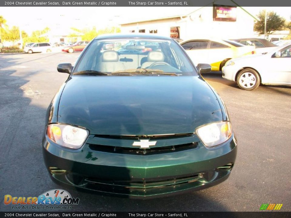 2004 Chevrolet Cavalier Sedan Dark Green Metallic / Graphite Photo #3