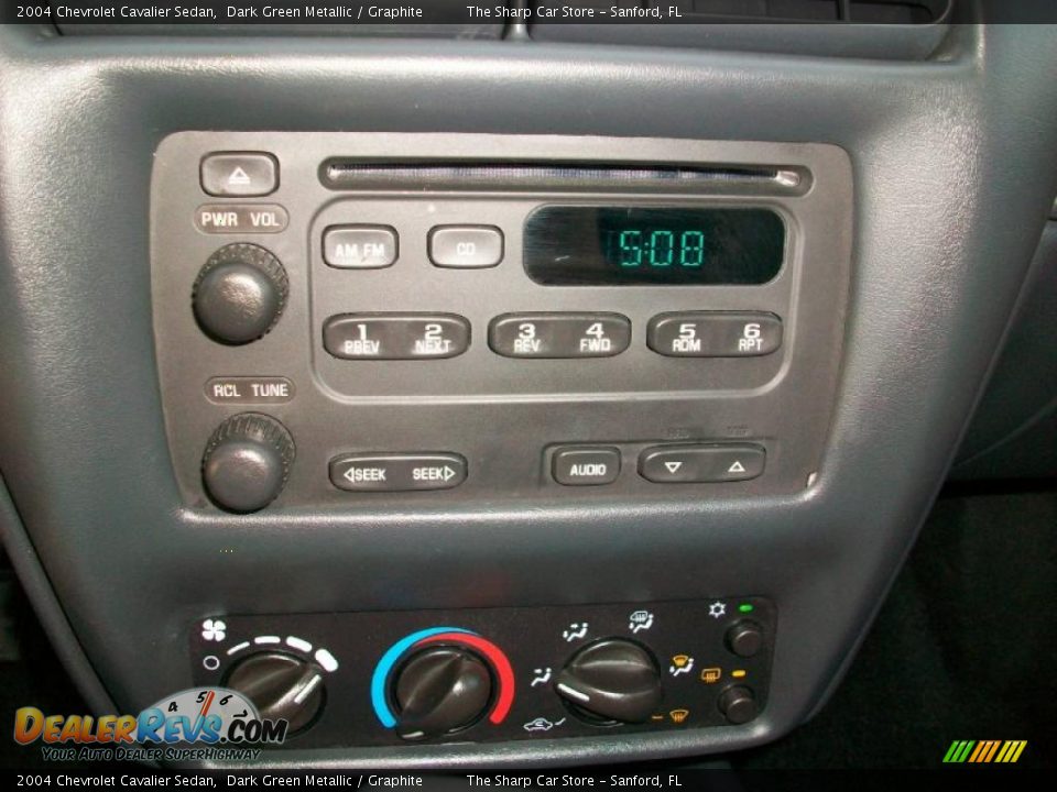 2004 Chevrolet Cavalier Sedan Dark Green Metallic / Graphite Photo #12