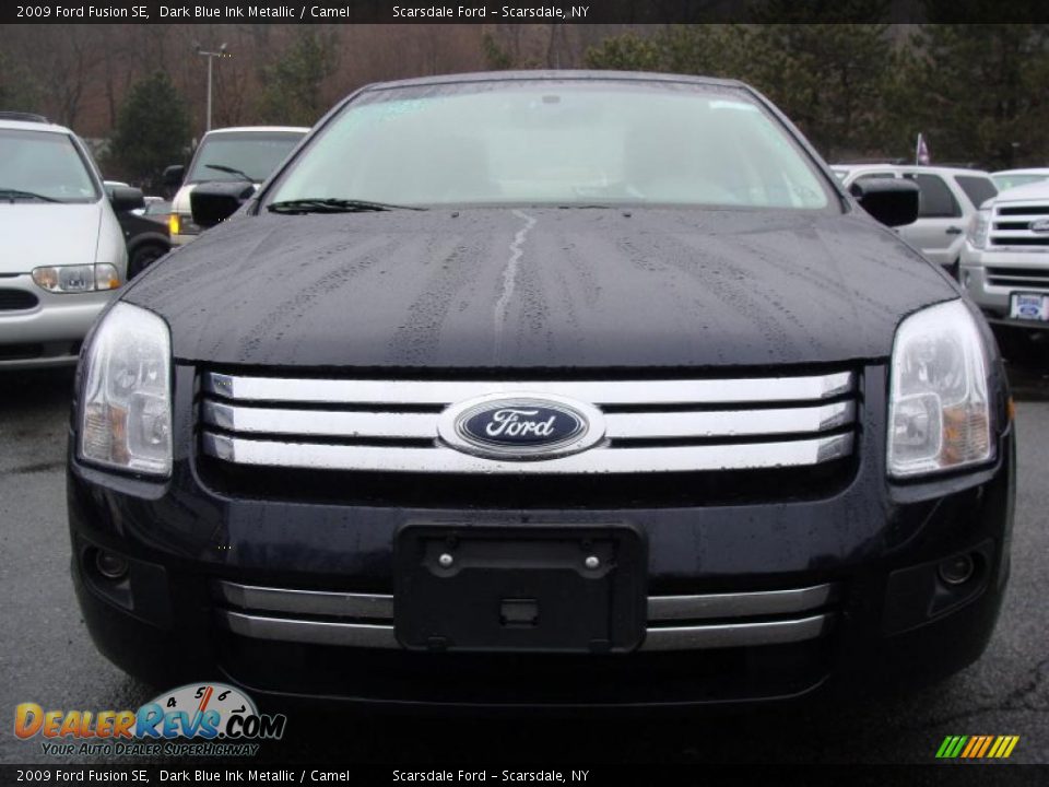 2009 Ford Fusion SE Dark Blue Ink Metallic / Camel Photo #2