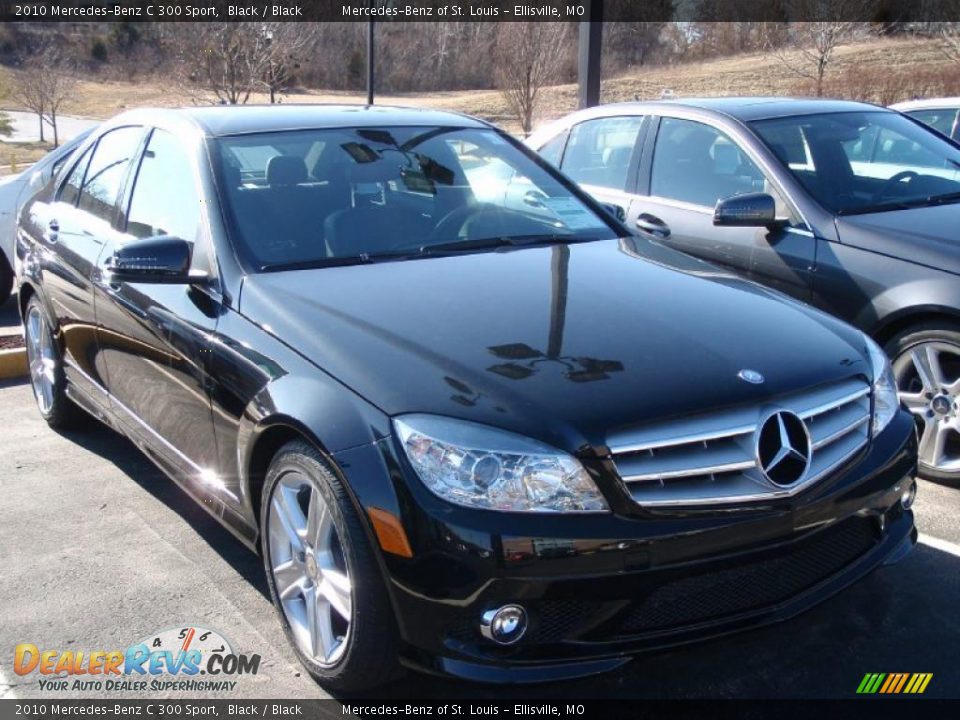 2010 Mercedes-Benz C 300 Sport Black / Black Photo #3
