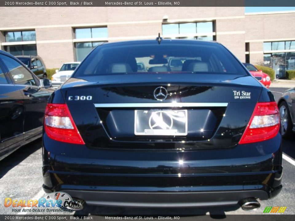 2010 Mercedes-Benz C 300 Sport Black / Black Photo #6