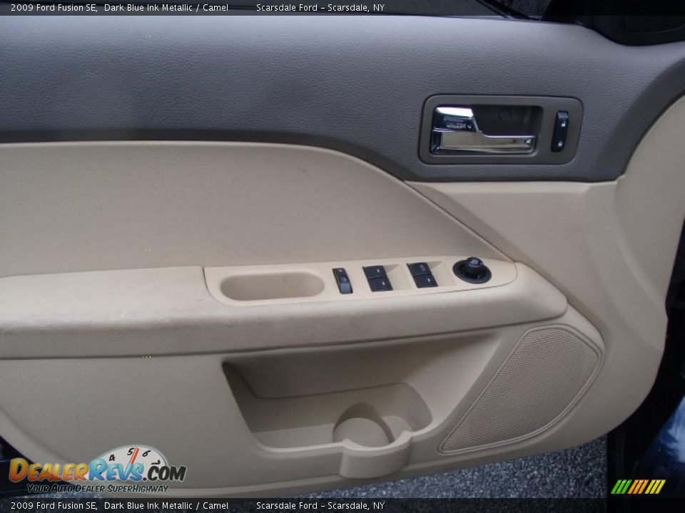 2009 Ford Fusion SE Dark Blue Ink Metallic / Camel Photo #10