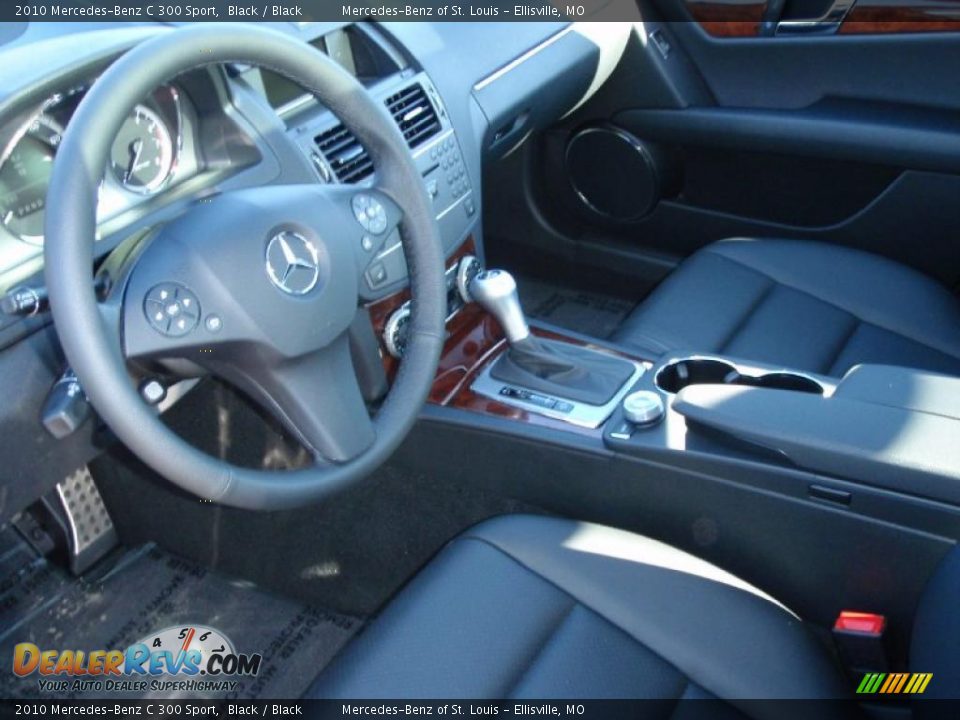 2010 Mercedes-Benz C 300 Sport Black / Black Photo #7