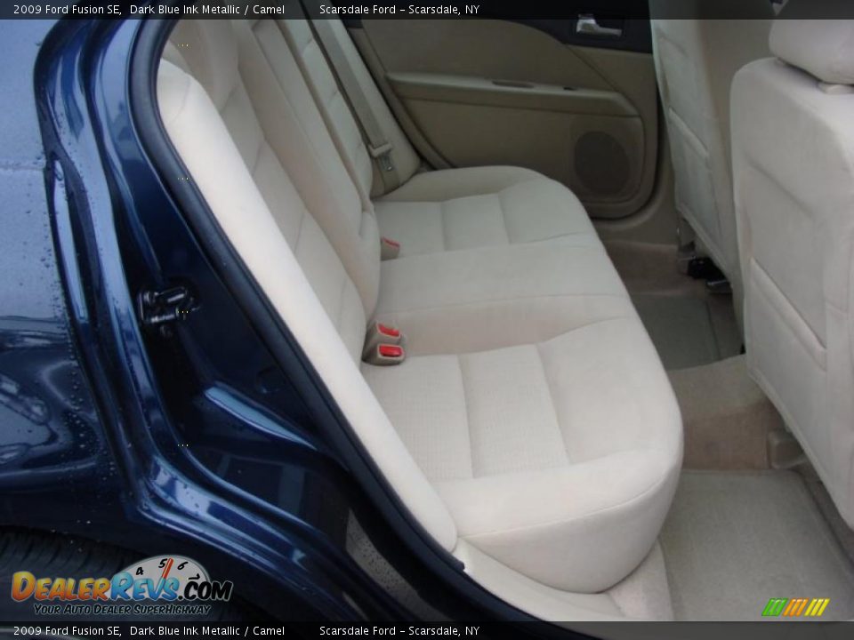 2009 Ford Fusion SE Dark Blue Ink Metallic / Camel Photo #16