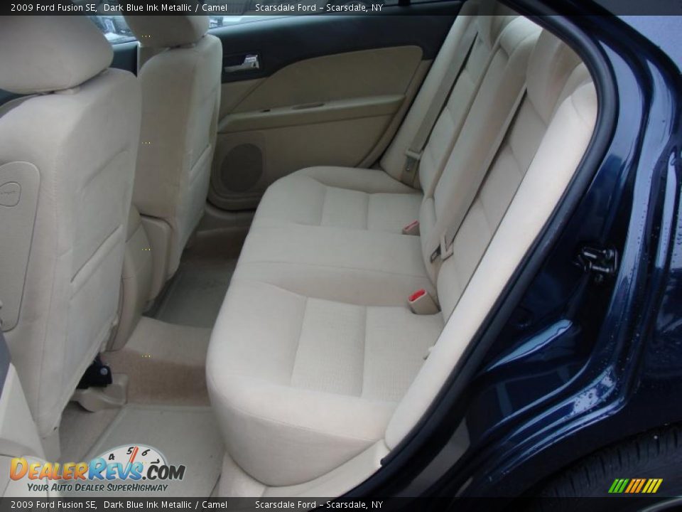 2009 Ford Fusion SE Dark Blue Ink Metallic / Camel Photo #17
