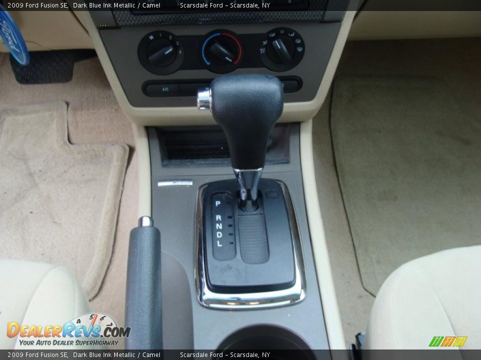 2009 Ford Fusion SE Dark Blue Ink Metallic / Camel Photo #21