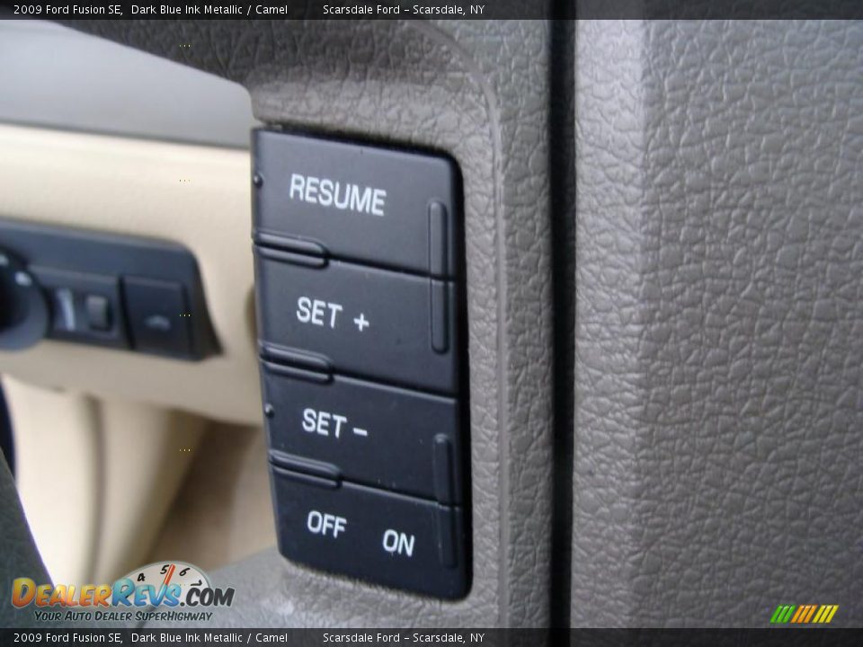 2009 Ford Fusion SE Dark Blue Ink Metallic / Camel Photo #22