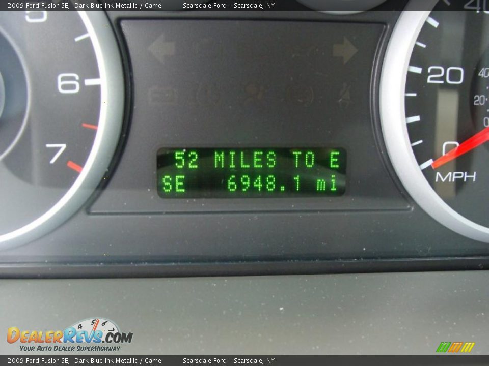 2009 Ford Fusion SE Dark Blue Ink Metallic / Camel Photo #24
