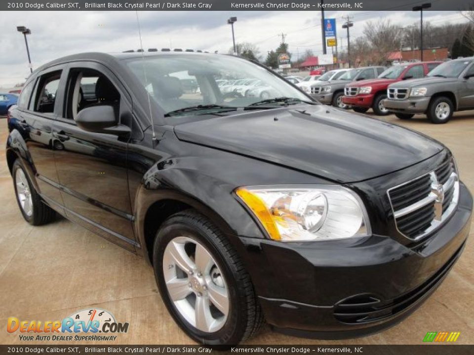 2010 Dodge Caliber SXT Brilliant Black Crystal Pearl / Dark Slate Gray Photo #2