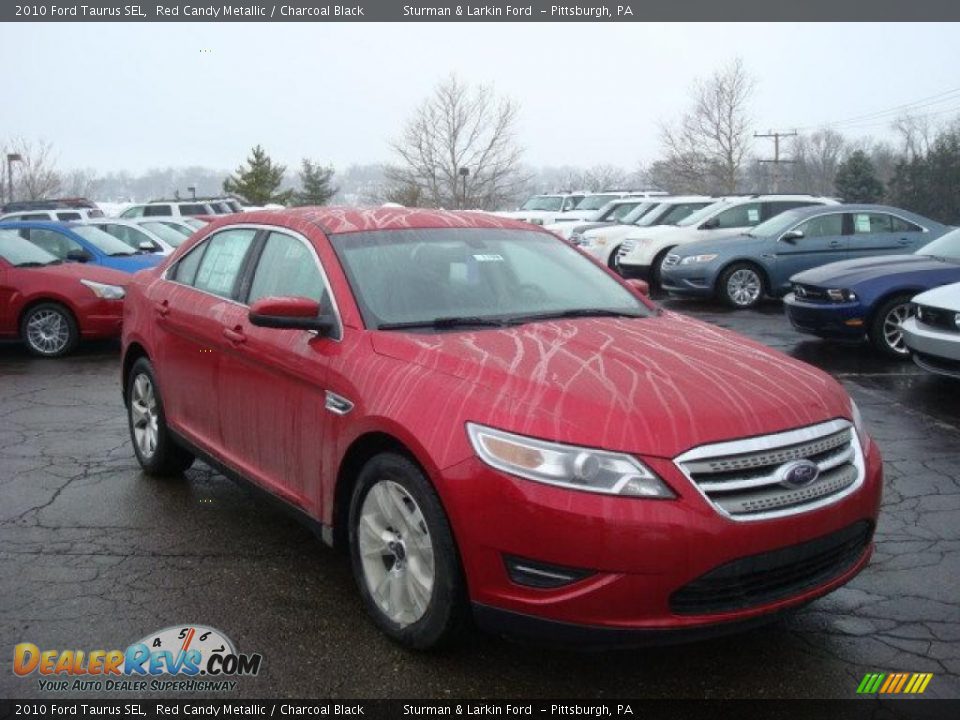 2010 Ford Taurus SEL Red Candy Metallic / Charcoal Black Photo #1
