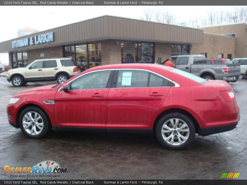2010 Ford Taurus SEL Red Candy Metallic / Charcoal Black Photo #6